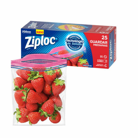 Bolsas Para Guardar Ziploc Mediana 20 Un