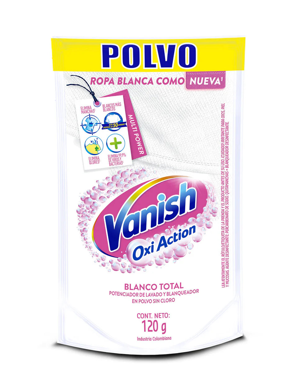 Quitamanchas Vanish Polvo Rosa 120g