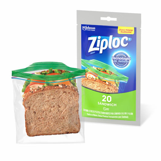 Bolsas Para Sandwich Ziploc Econopack Trasparentes 20 Un